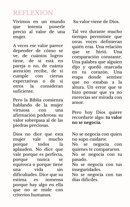 Mujer de Valor | Un devocional para descubrir tu identidad, sanar tu corazón y caminar con propósito