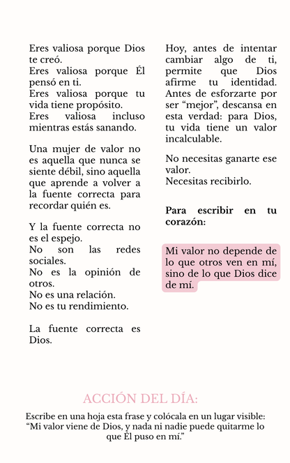 Mujer de Valor | Un devocional para descubrir tu identidad, sanar tu corazón y caminar con propósito